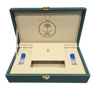 بوكس اهداء جلد اخضر سيفين ونخله عود مع ربعين توله