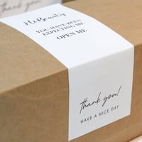 « ملصق شكر للطرد »