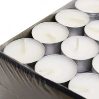 علب حديد فارغة للشموع