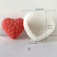 « قالب قلب بزهور »