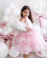 فستان رقصه الدنتيل + اكسسوار شعر