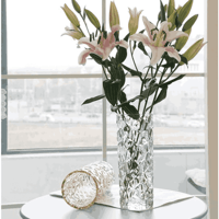 فازة زجاجية اسطوانية