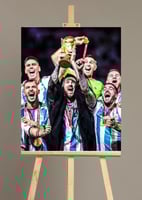 لوحة لاعبين ابطال كأس العالم 2022