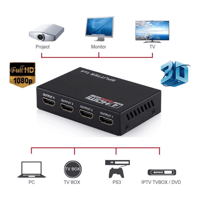 موزع سبليتر HDMI Splitter لتشغيل 4 شاشات