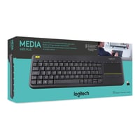 لوحة مفاتيح لاسلكية من لوجيتك مع لوحة لمس ، أسود K...