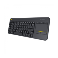 لوحة مفاتيح لاسلكية من لوجيتك مع لوحة لمس ، أسود K...