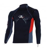 فلينة بوشات رجالي كم طويل أحمر 0.5مم