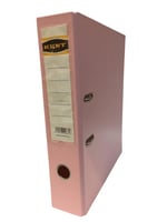 ملف افرنجي بلاستيك,لون وردي باستيل (حلقتين)