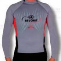 فلينة بوشات رجالي كم طويل رمادي/أسود/أحمر