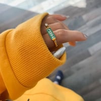 خاتم التاريخ مع فص كريستال - فضه إيطالي عيار 925 -...