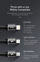 شاحن 3 في 1 المدخل الرئيسي usb من شركة Baseus