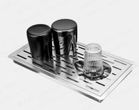 رينزر شفاط لركن القهوة لغسل الاكواب ستانلس ستيل -...