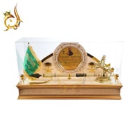 درع رمح فاخر مجسم زخرفي مميز داخل صندوق عرض زجاجي...