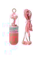 سماعة سلكية بخاصية تقليل الضوضاء - وردي