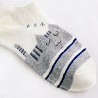 3 جوارب قصيرة قطط