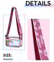 حقيبة جيلي شفافة (وردي)