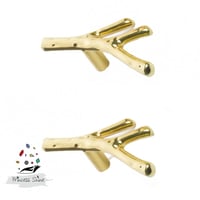 326 - مقبض فرع شجرة صغير ذهبي ( قطعة واحدة )