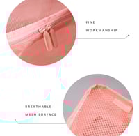 حقيبة تخزين حجم صغير عدد 3 (وردي)