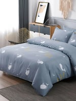طقم لحاف 3 قطع أزرق/ حوت - 260*230