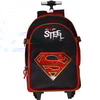 شنطة ترولي 18.5 انش أسود مع مقلمية - سوبرمان