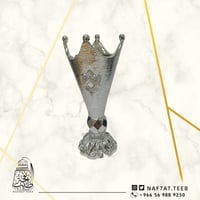 مبخرة خزف حجم كبير لون فضي