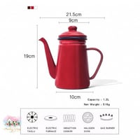 4017 ابريق معدني أحمر بطابع ريفي