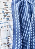 طقم مفارش مزدوج كينج سايز Vella لون أزرق