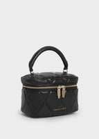 Arwen Quilted Top Handle Vanity Bag