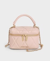 Arwen Quilted Top Handle Vanity Bag