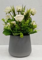 حوض بلاستيك ورد الارتفاع 40 سم العرض 25 سم