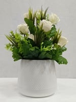 حوض بلاستيك ورد الارتفاع 40 سم العرض 25 سم