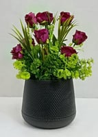 حوض بلاستيك ورد الارتفاع 40 سم العرض 25 سم