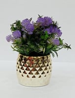 مركن سيراميك ورد ارتفاع 20 سم العرض 15 سم