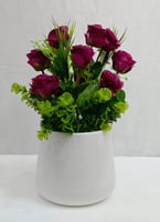 حوض بلاستيك ورد الارتفاع 40 سم العرض 25 سم