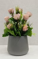 حوض بلاستيك ورد الارتفاع 40 سم العرض 25 سم