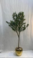 شجر صناعي مركن سيراميك ورق زيتون الارتفاع 150 سم ا...
