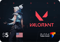بطاقة شحن 5$ - Valorant RP