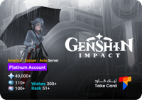 حساب قنشن امباكت مع 40,000-80,000+ Primogems