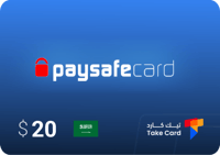 بطاقة باي سيف كارد 20 دولار سعودي - Paysafe Card