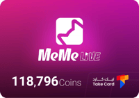 شحن 118,796 كوينز MeMe Live
