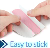 Fixic لاصق لون وردي بيضاوي الشكل