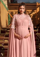 Luxury dress / pink nude