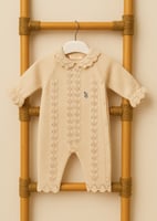 طقم مواليد أنيق - لون بيج فاتح (5 قطع)