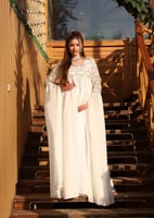 Special design dress / offwhite