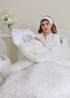 مجموعة الاستقبال الفاخرة المميزة بدانتيل الورود ال...