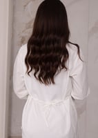 بجامة نفاس اوف وايت مريحه ومميزه بالكلف 3 قطع