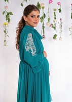 فستان تركواز فاخر