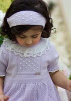 فستان موف بناتي ناعم وأنيق