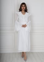 روب استقبال راقي بدانتيل الفراشات