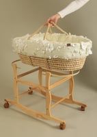 Luxury Moses Basket / yellow